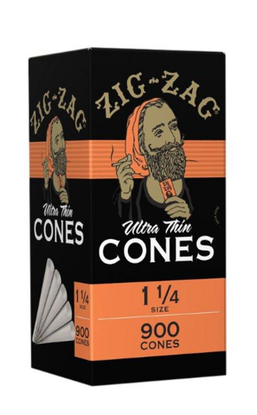 Zig Zag Bulk Pre-Rolled Cones 1¼" Size - 900 ct.