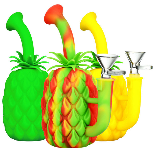 7" Silicone Pineapple Water Pipe