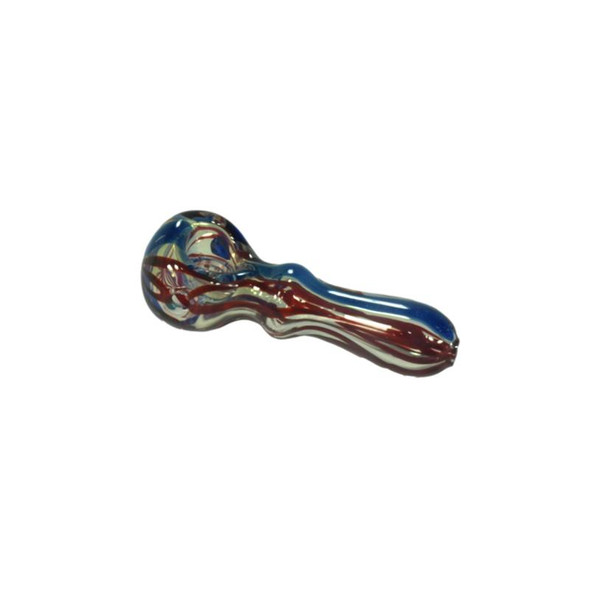 4" Glass Hand Pipe With Honeycomb Screen Bowl