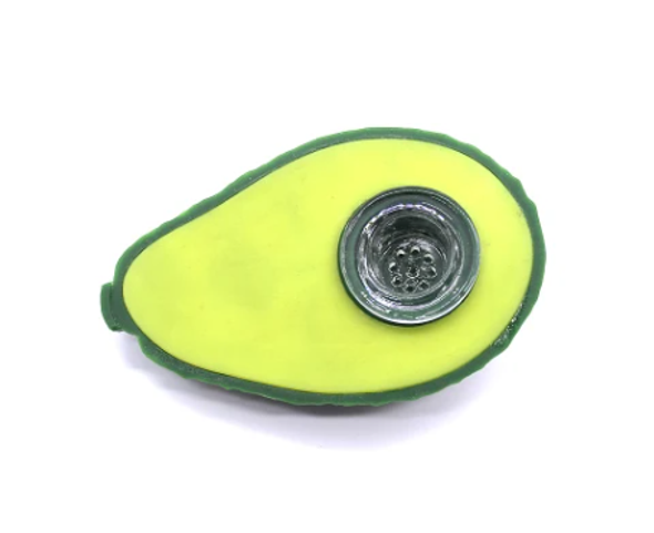 Silicone Avocado Hand Pipe