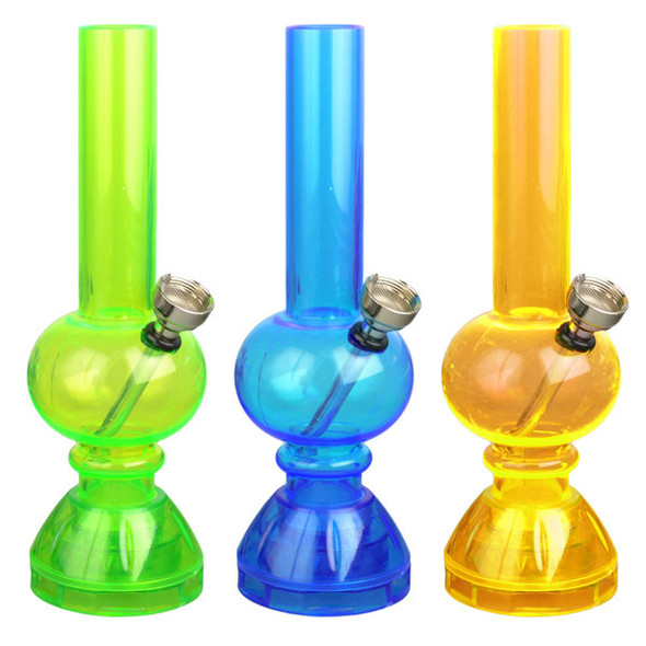 6.75" Mini Acrylic Water Pipe w/ Grinder Base