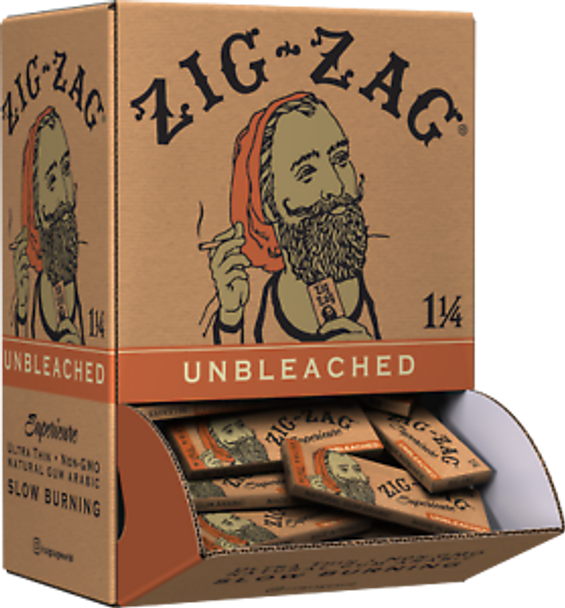 Zig Zag Unbleached Rolling Papers 1¼" Size - 48 ct.