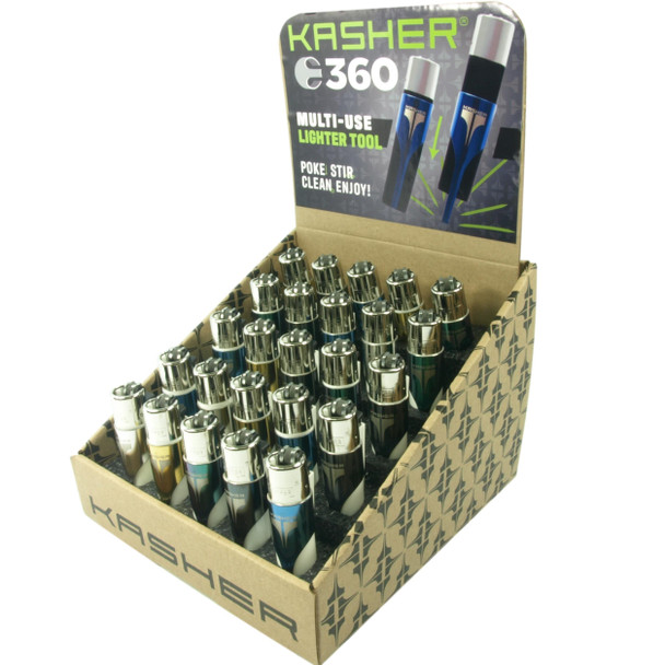 Kasher 360 - Stadium Style Display with Clipper lighters - 25 ct.