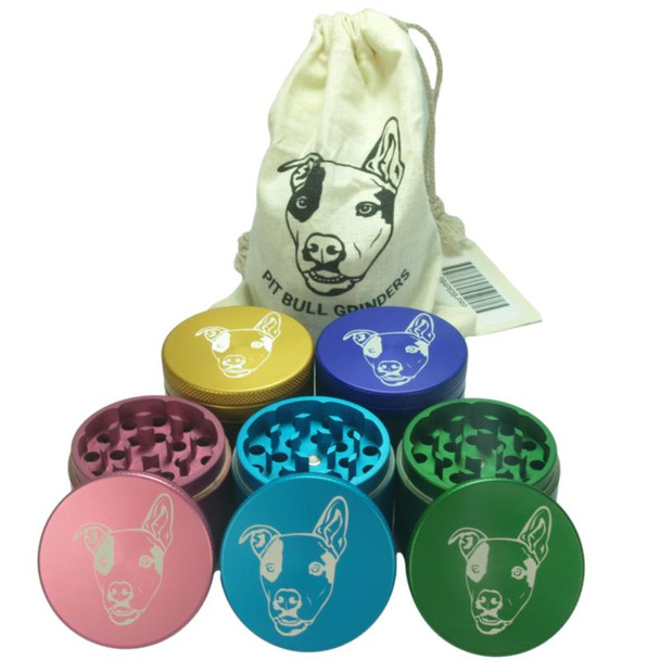 Pit Bull Grinder 63mm 4pc | Assorted Colors