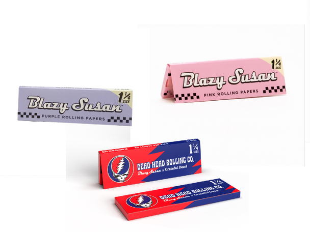 Blazy Susan Rolling Papers 1 ¼" Size 50ct. | Assorted Colors