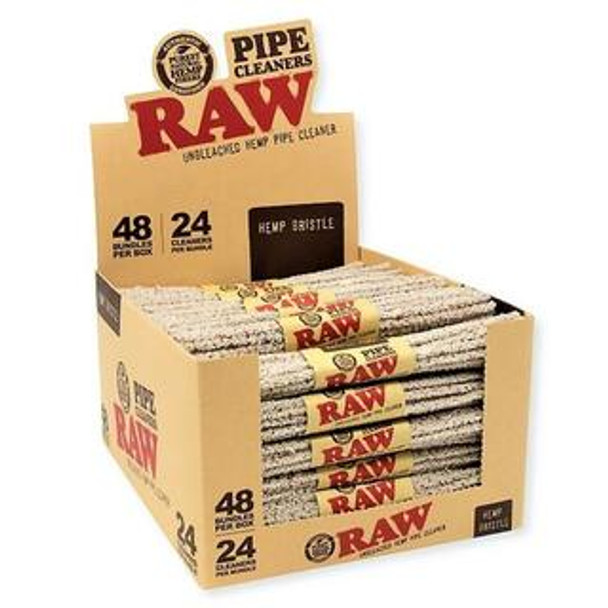 Raw Hemp Pipe Cleaners Bristle - 24 Per Pack/48 Per Display