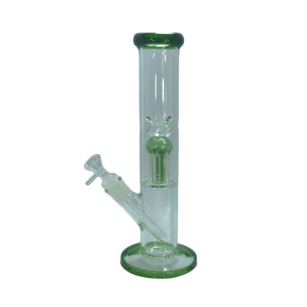 15" Straight Tube Water Pipe With Perc