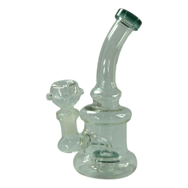 6" Bent Neck Disc Perc Water Pipe
