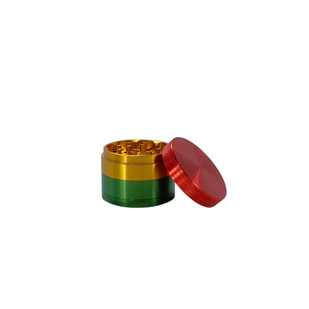 Chromium Crusher 63mm Four Piece Aluminum Grinder in Rasta