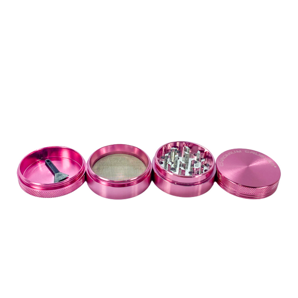 Chromium Crusher 50mm Four Piece Aluminum Grinder in Pink