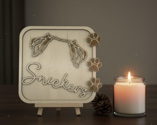 MEMORIAL PET PERSONILIZE WOOD SIGN FRONT VIEW