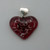 Burgundy cremation pendant front