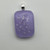 Lavender pendant with cremated ashes fused in glass to remember your loved ones