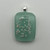 Sea Green pendant with cremated ashes fused in glass to remember your loved ones