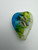 4 pack of Memorial hearts Memory Heart Touchstone cremains memorial - Never forget Memorial Healing stone fused into Glass