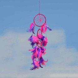 Pink & Purple Triple Dream Catcher