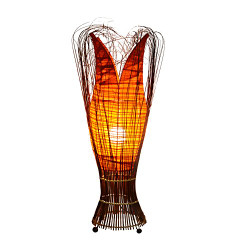 Large Tulip Lamp Orange