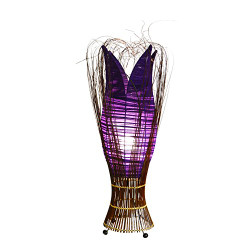 Large Tulip Lamp Purple
