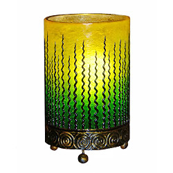 Green Wave Design Table Lamp