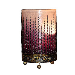 Purple Wave Design Table Lamp