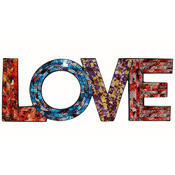 Mosaic Word Wall Plaque LOVE