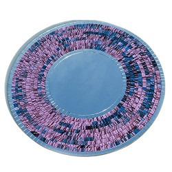 Large Lilac Mosaic Mirror