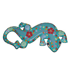 Gecko Wall Plaque Teal