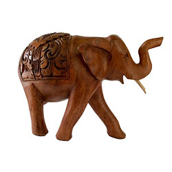 Wooden Elephant Ornament Small