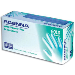 Adenna® X-Small Gold Powder-Free Latex Exam Gloves