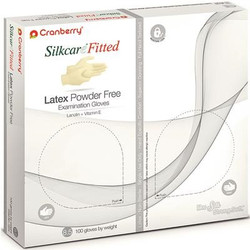 Cranberry X-Small Silkcare Powder-Free Latex Gloves