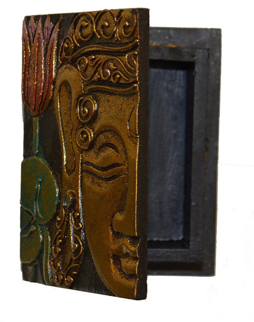 Gold Wooden Buddha Box