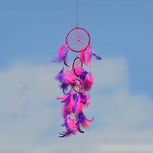 Pink & Purple Triple Dream Catcher