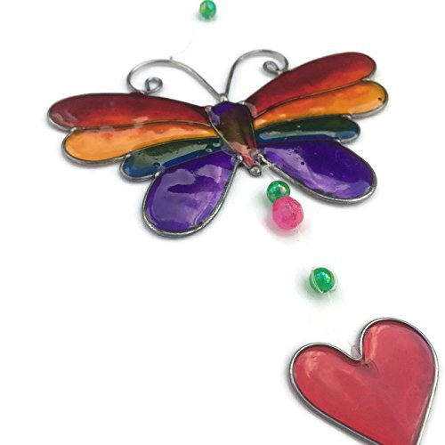 Colourful String of Butterflies Sun Catcher