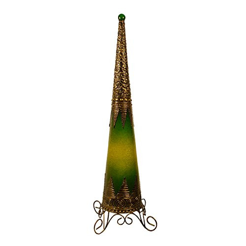 Tall Cone Lamp Green