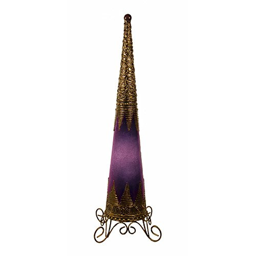 Tall Cone Lamp Purple