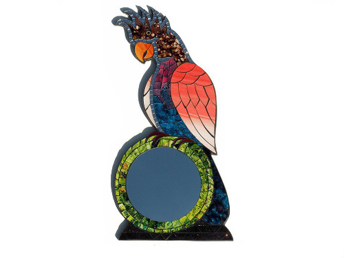 Cockatoo Shaped Mosaic Mirror