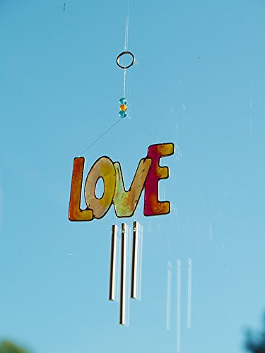 Orange LOVE Sun Catcher Windchime