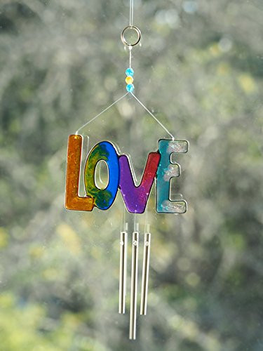 Rainbow LOVE Sun Catcher Windchime