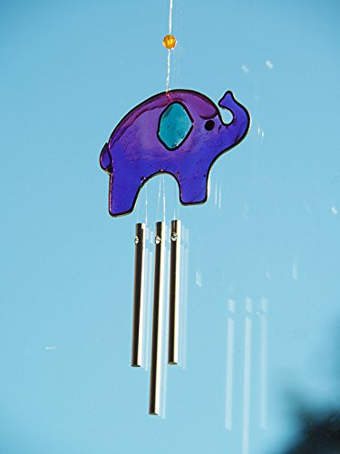 Purple Elephant Wind Chime Sun Catcher