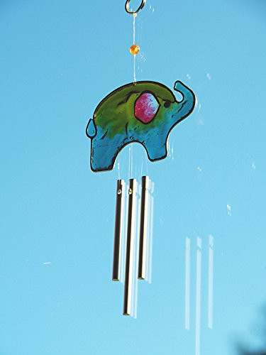 Turquoise Elephant Wind Chime Sun Catcher