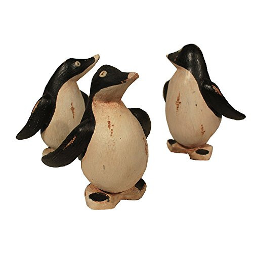 Family of Three Bamboo Penguins