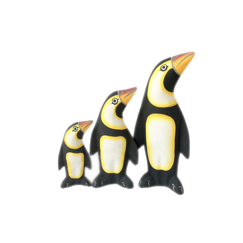 Set of 3 Wooden Penguins
