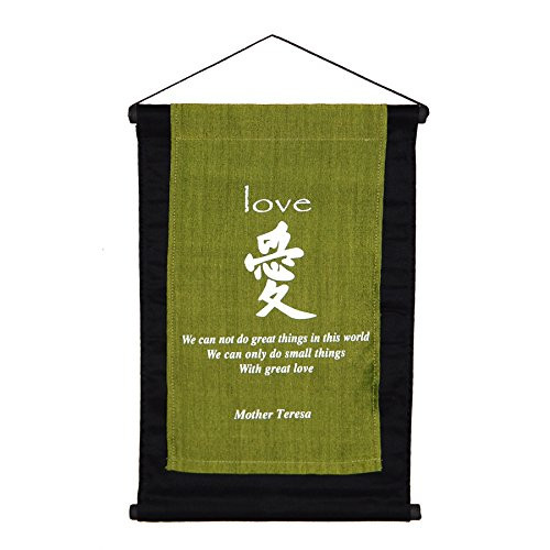 Fabric Message Scroll "Great Love"