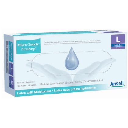 Ansell X-Small Micro-Touch® NextStep® Powder-Free Latex Exam Gloves