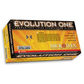 Microflex Evolution One® X-Small Powder-Free Latex Exam Gloves