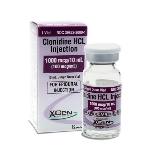 Clonidine 100mcg/mL in 10mL Vial