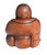 Medium Laughing Wooden Buddha