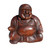 Medium Laughing Wooden Buddha
