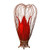 Small Tulip Lamp Red