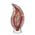 Red Wavy Leaf Capiz Shell Lamp